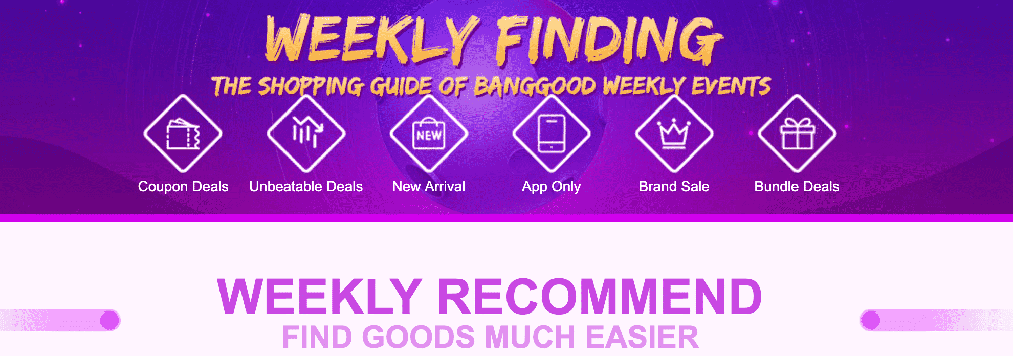 The Weekly Shopping Guide Of Banggood Events – Save 50%