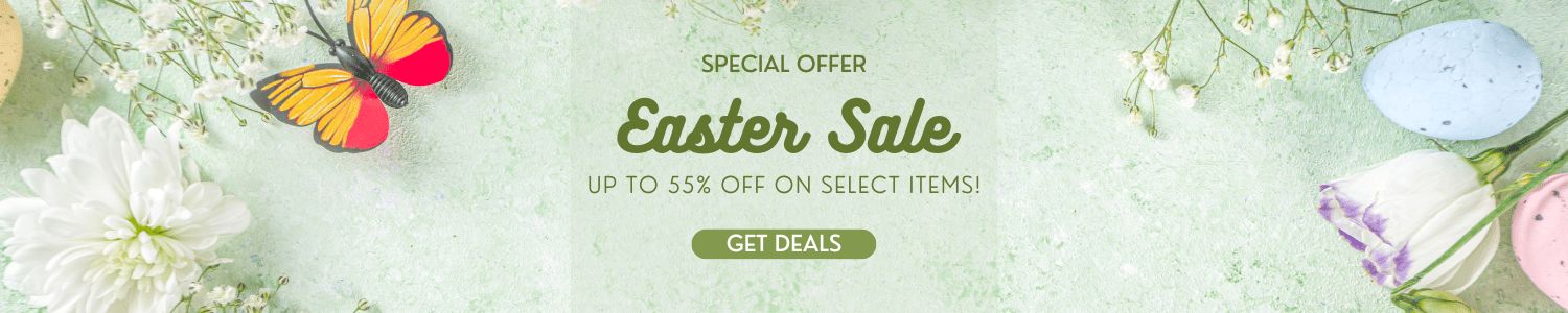 Easter Sale up to 55% Off